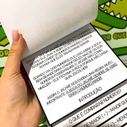 Atividades educativas de comparação para crianças na pedagogia de ideias.