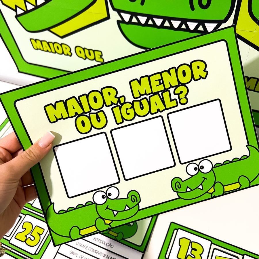 Kit Maior, Menor ou Igual - Matemática - Pedagogia de Ideias Kit Maior, Menor ou Igual - Matemática