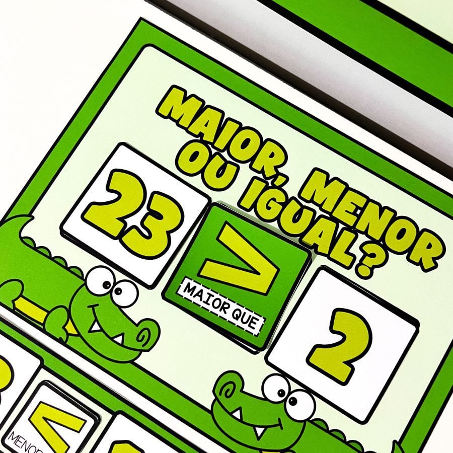 Kit Maior, Menor ou Igual - Matemática - Pedagogia de Ideias Kit Maior, Menor ou Igual - Matemática