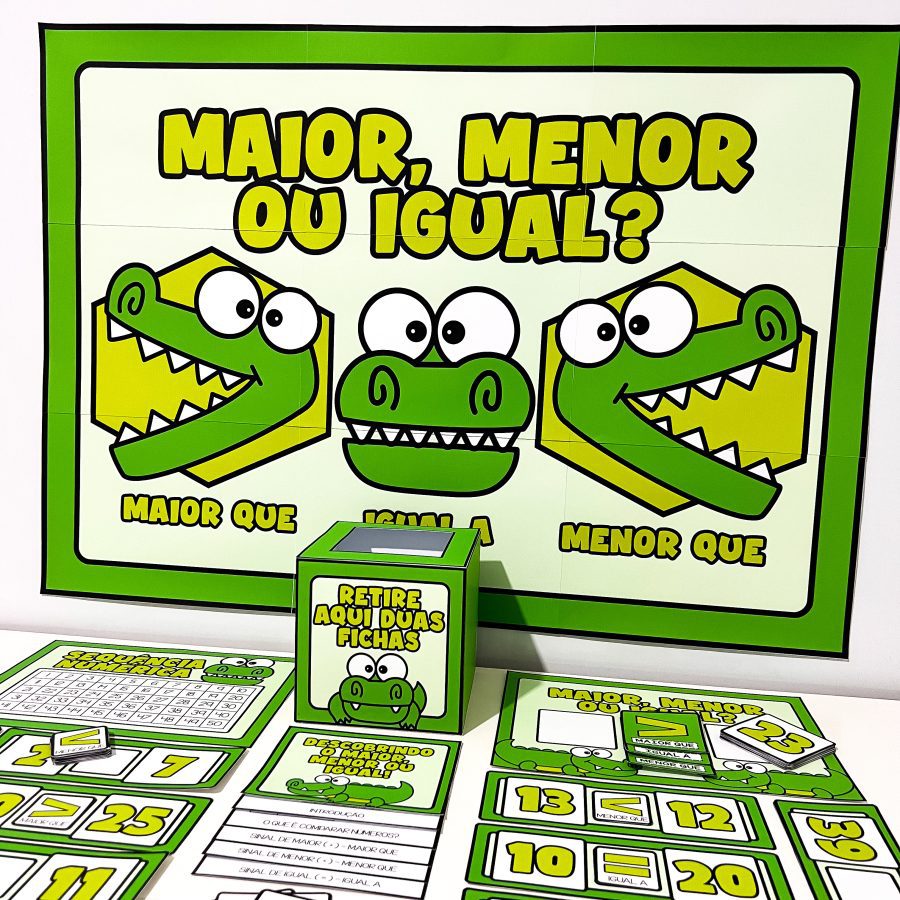 Kit Maior, Menor ou Igual - Matemática - Pedagogia de Ideias Kit Maior, Menor ou Igual - Matemática