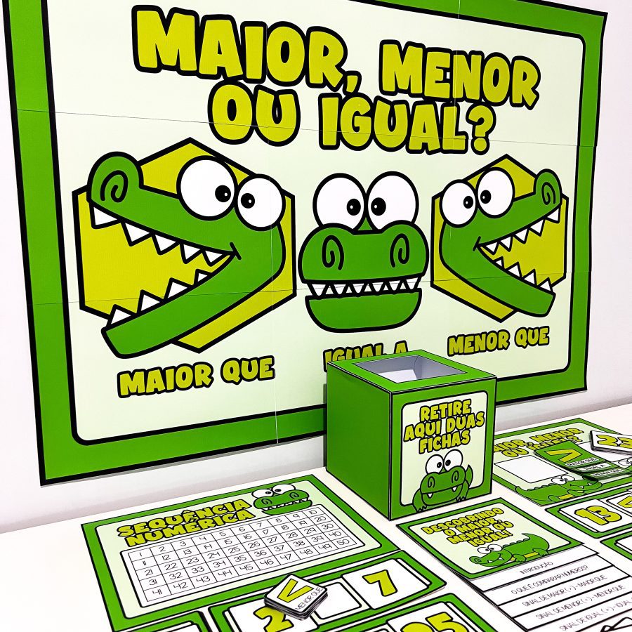 Kit Maior, Menor ou Igual - Matemática - Pedagogia de Ideias Kit Maior, Menor ou Igual - Matemática