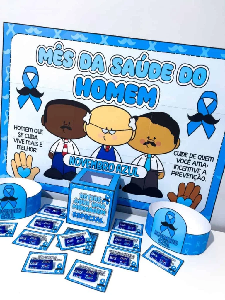 Kit Painel e Lembrancinhas Novembro Azul — foto 2