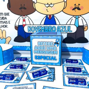 Kit Painel e Lembrancinhas Novembro Azul - Novembro Azul - Pedagogia de Ideias Kit Painel e Lembrancinhas Novembro Azul - Novembro Azul