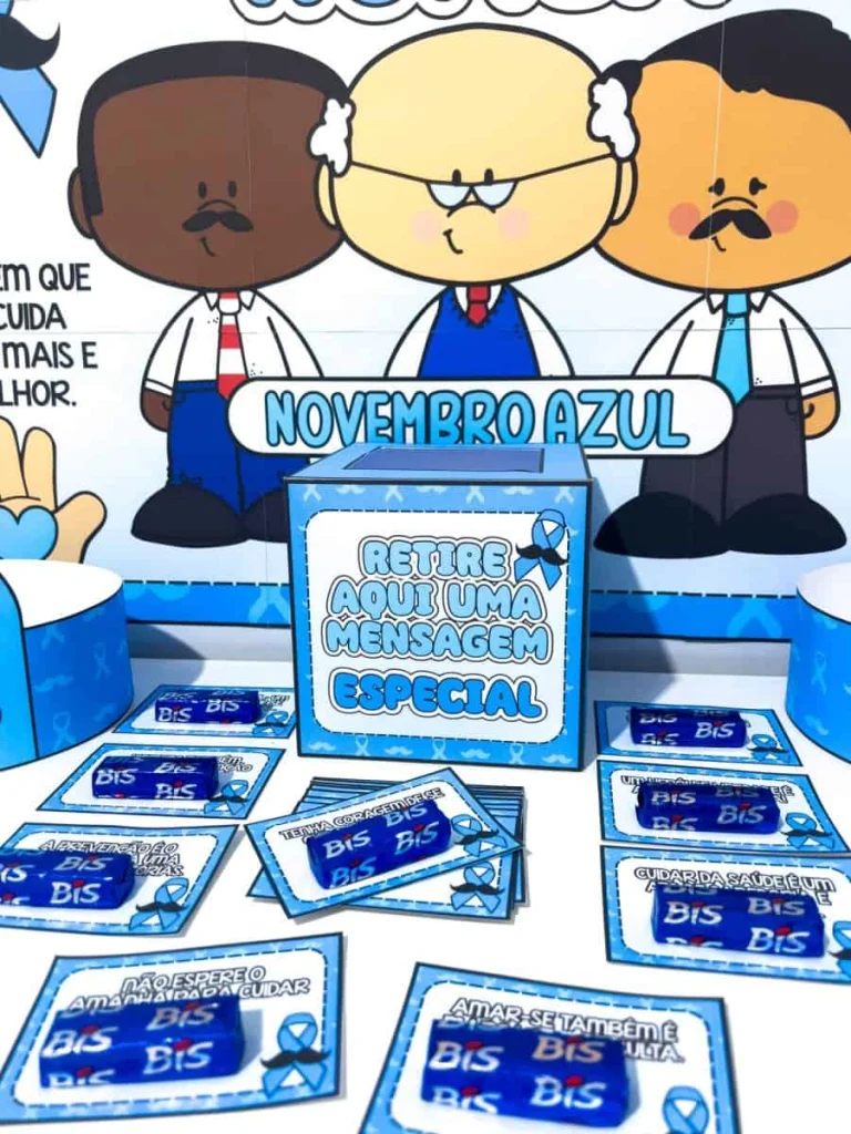 Kit Painel e Lembrancinhas Novembro Azul — foto 3