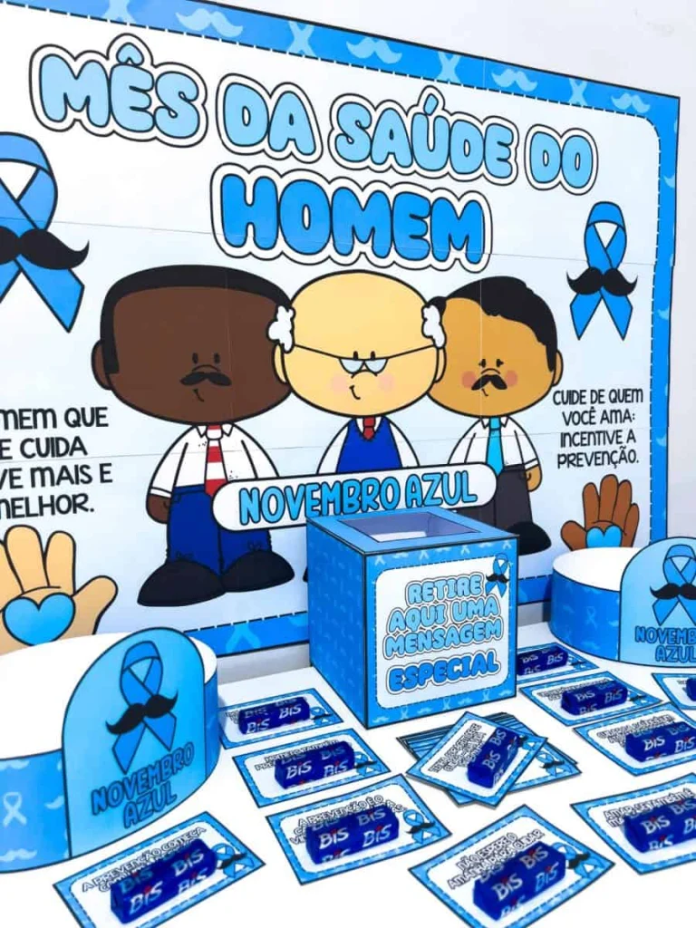 Kit Painel e Lembrancinhas Novembro Azul — foto 4