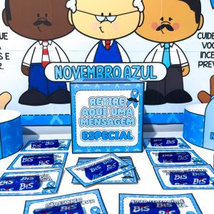 Kit Painel e Lembrancinhas Novembro Azul - Novembro Azul - Pedagogia de Ideias Kit Painel e Lembrancinhas Novembro Azul - Novembro Azul