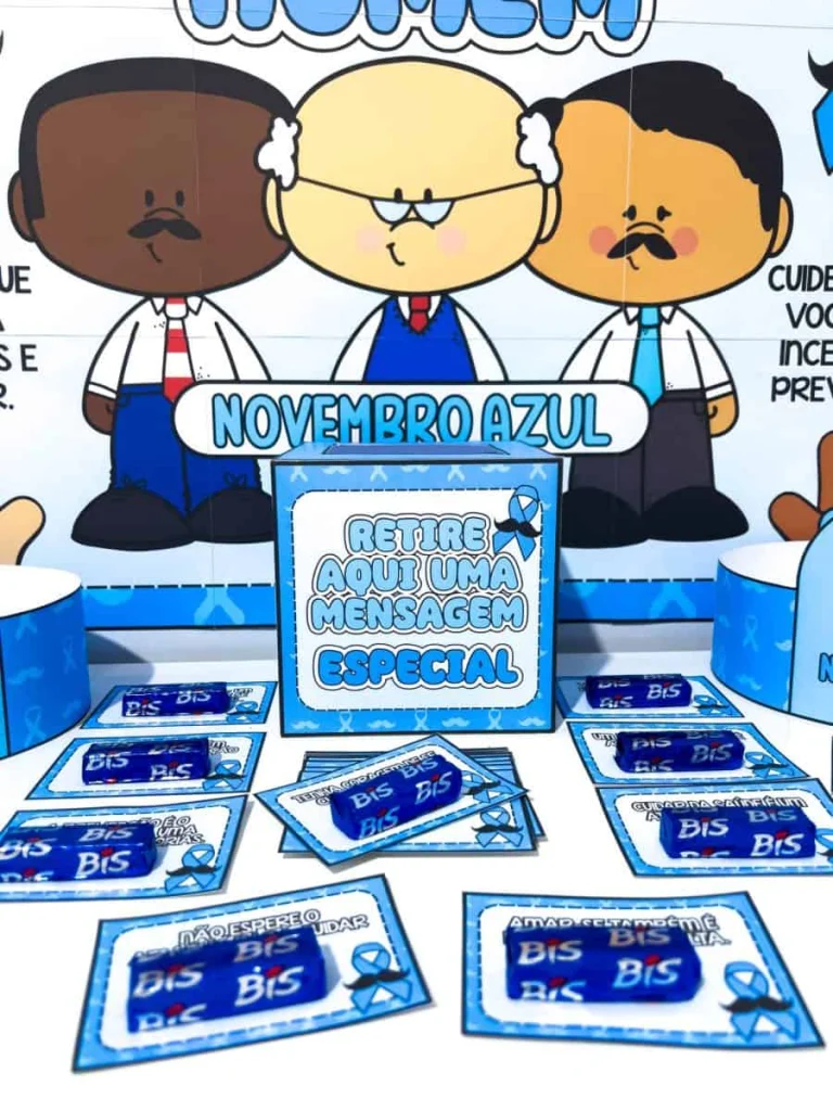 Kit Painel e Lembrancinhas Novembro Azul — foto 5