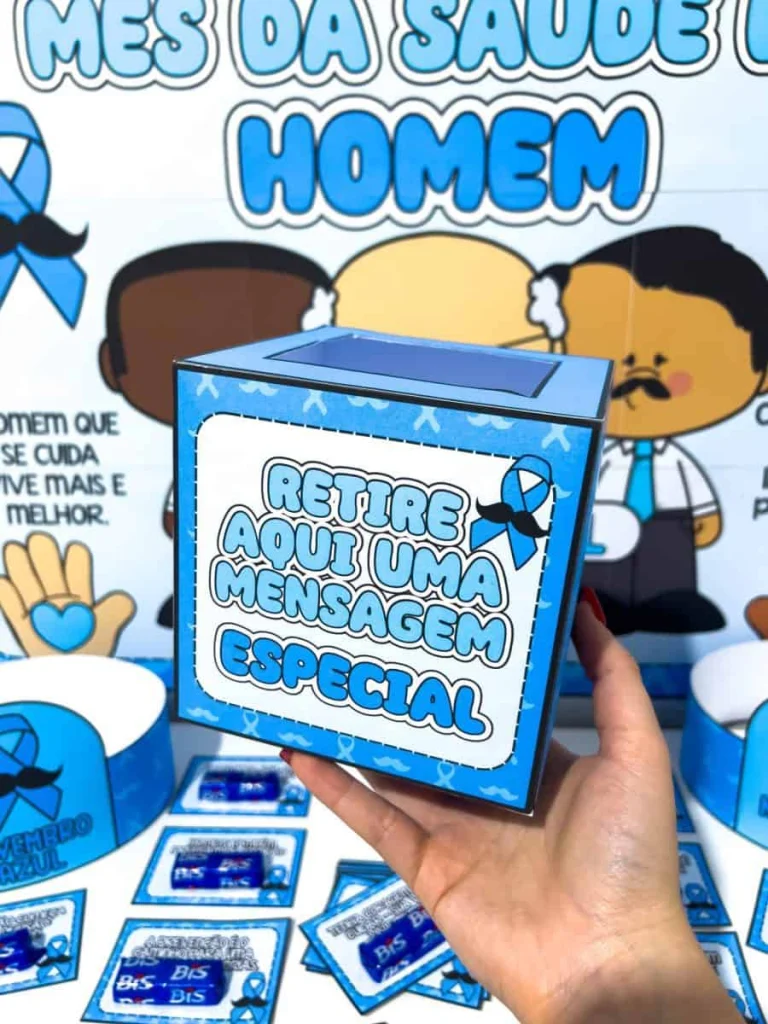 Kit Painel e Lembrancinhas Novembro Azul — foto 6