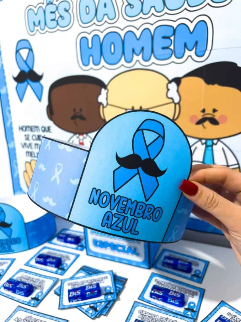 Kit Painel e Lembrancinhas Novembro Azul — foto 7