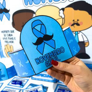 Kit Painel e Lembrancinhas Novembro Azul - Novembro Azul - Pedagogia de Ideias Kit Painel e Lembrancinhas Novembro Azul - Novembro Azul