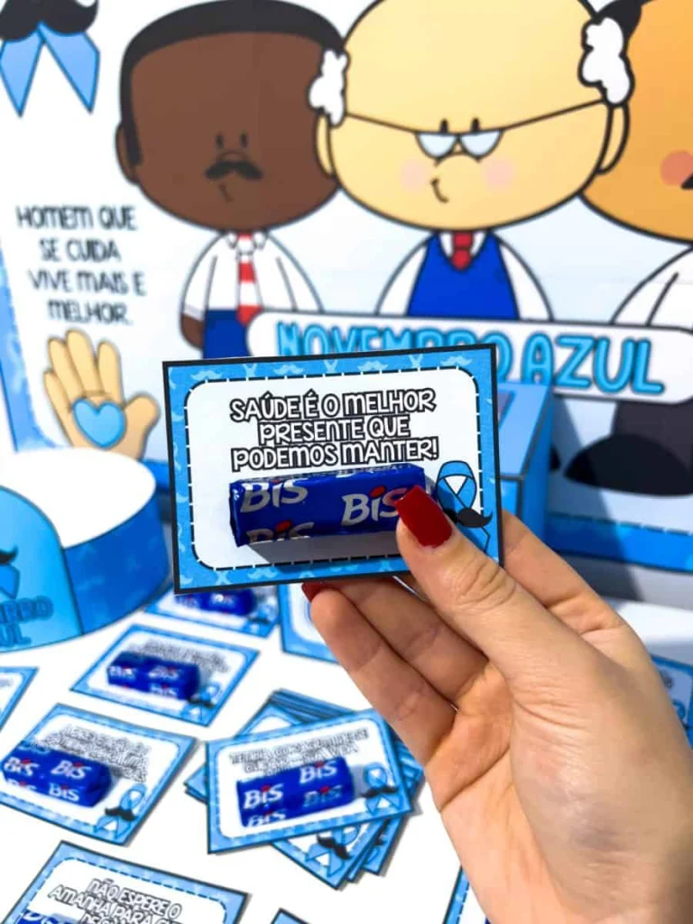 Kit Painel e Lembrancinhas Novembro Azul — foto 9