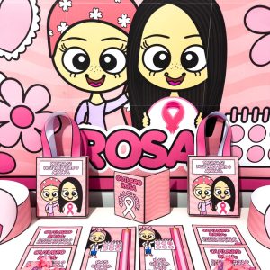 Kit Painel e Lembrancinhas Outubro Rosa - Outubro Rosa - Pedagogia de Ideias Kit Painel e Lembrancinhas Outubro Rosa - Outubro Rosa