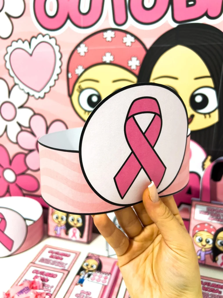 Kit Painel e Lembrancinhas Outubro Rosa — foto 5