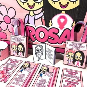 Kit Painel e Lembrancinhas Outubro Rosa - Outubro Rosa