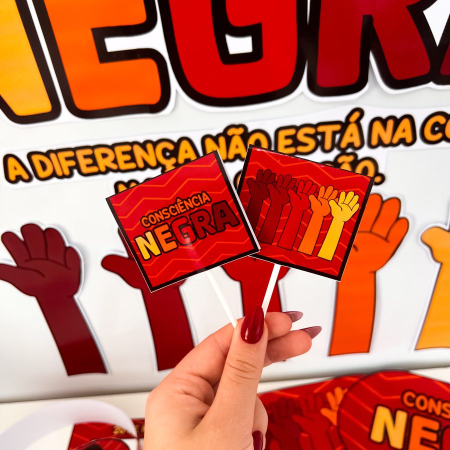 Kit Painel + Lembrancinha Dia da Consciência Negra - Consciência Negra - Pedagogia de Ideias Kit Painel + Lembrancinha Dia da Consciência Negra - Consciência Negra