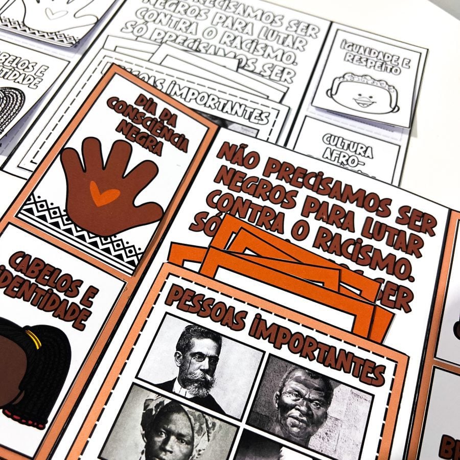 Lapbook Consciência Negra - Consciência Negra - Pedagogia de Ideias Lapbook Consciência Negra - Consciência Negra