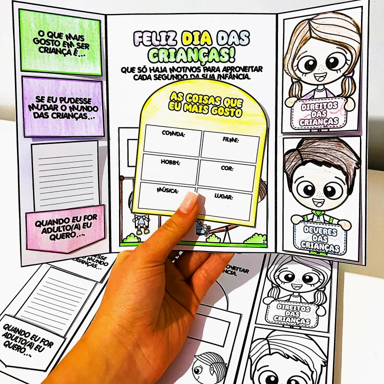 Lapbook Dia das Crianças para Colorir — foto 1