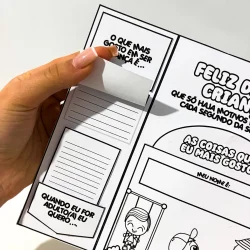 Lapbook com desenhos e textos sobre o Dia das Crianças para atividades educativas.
