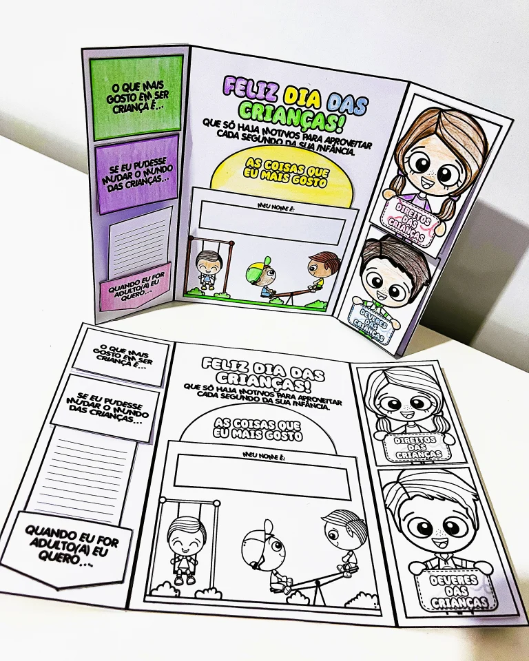 Lapbook Dia das Crianças para Colorir — foto 3