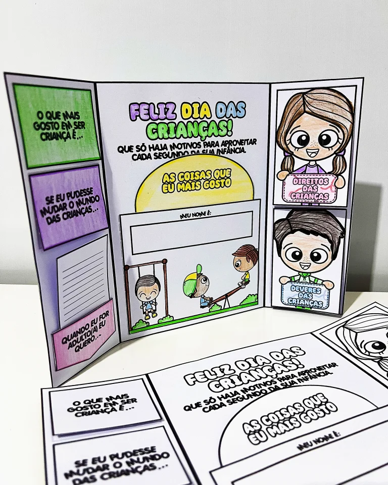 Lapbook Dia das Crianças para Colorir — foto 13
