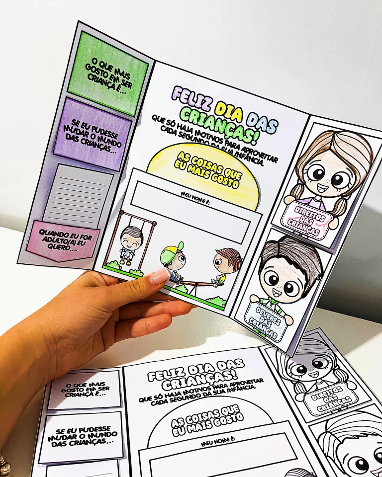 Lapbook Dia das Crianças para Colorir — foto 12