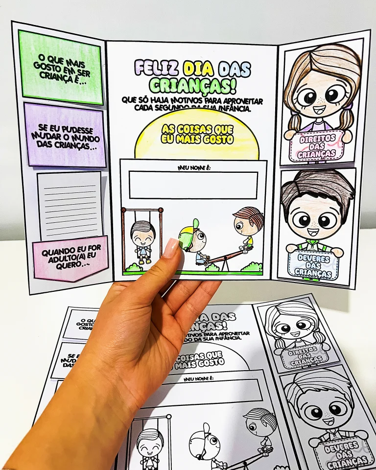 Lapbook Dia das Crianças para Colorir — foto 10