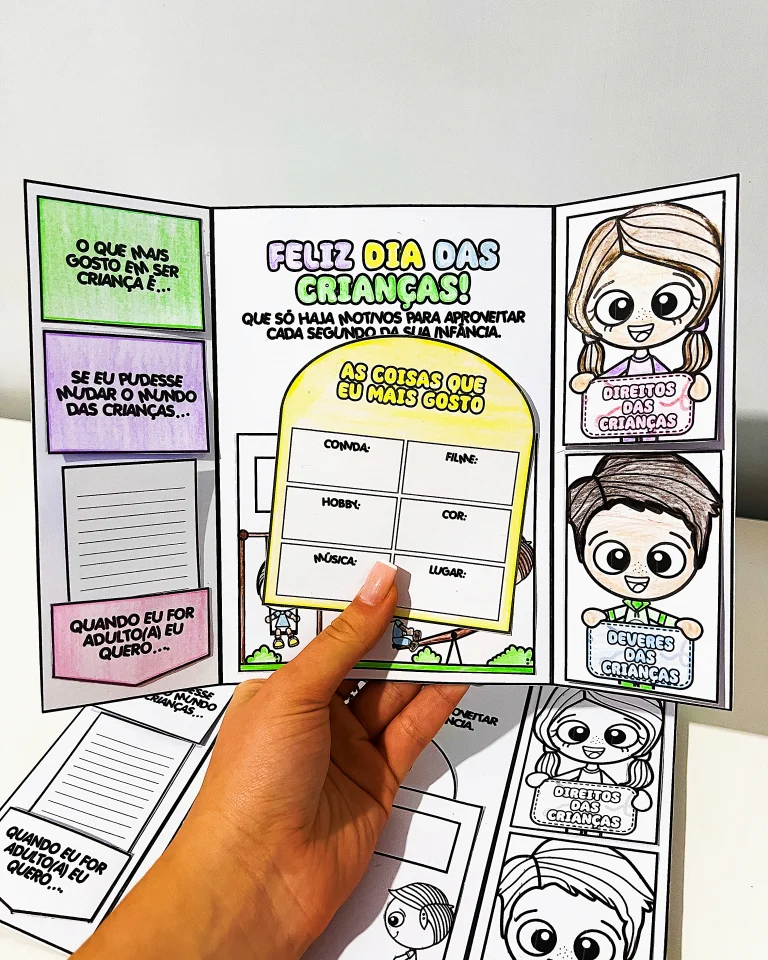 Lapbook Dia das Crianças para Colorir — foto 9