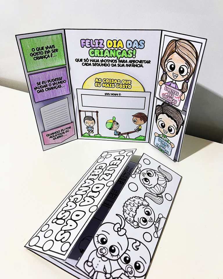 Lapbook Dia das Crianças para Colorir — foto 8