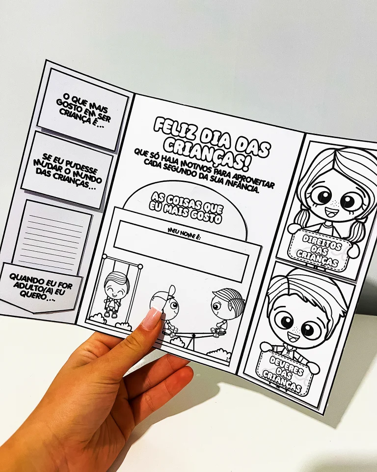 Lapbook Dia das Crianças para Colorir — foto 6