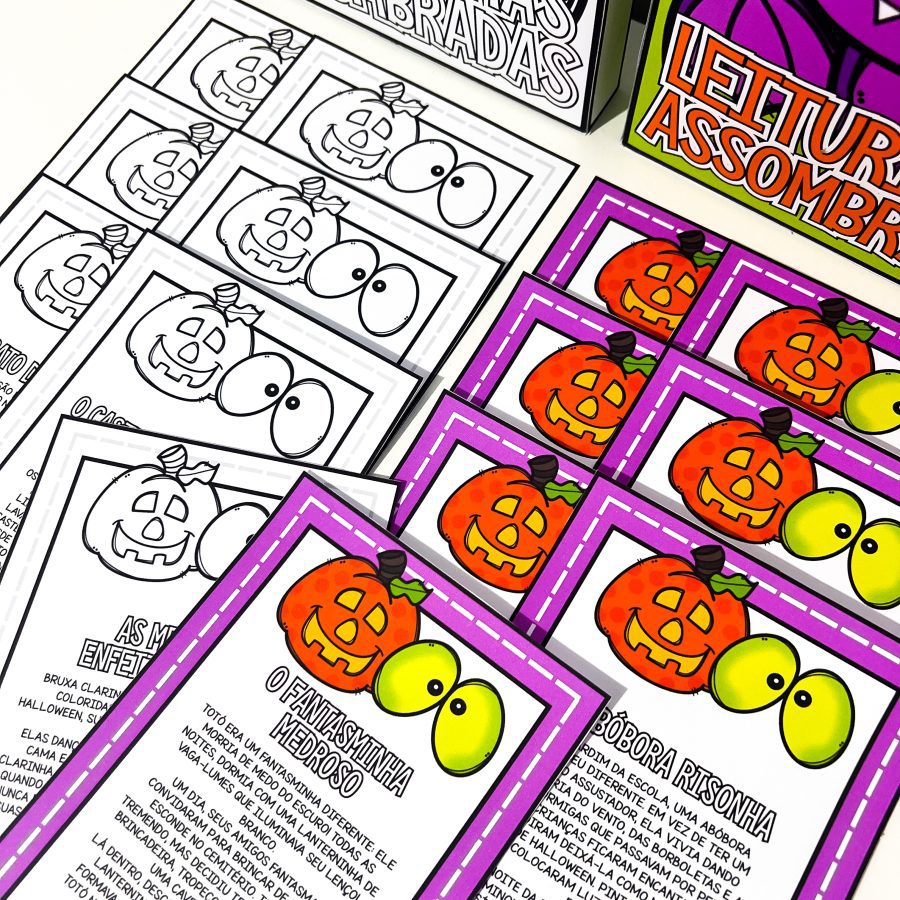 Leiturinhas Assombradas - Halloween - Pedagogia de Ideias Leiturinhas Assombradas - Halloween