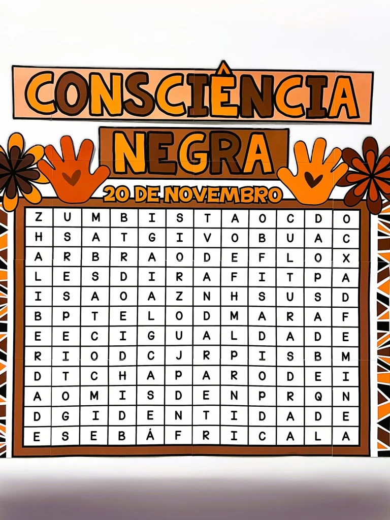 Painel Caça-Palavras Consciência Negra Interativo — foto 4