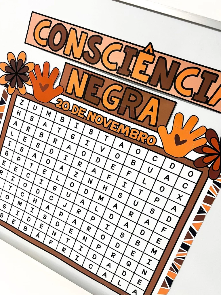 Painel Caça-Palavras Consciência Negra Interativo — foto 5