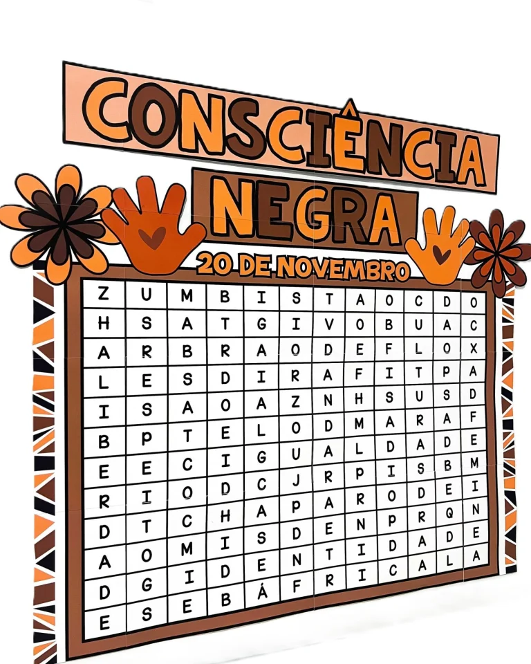 Painel Caça-Palavras Consciência Negra Interativo — foto 2