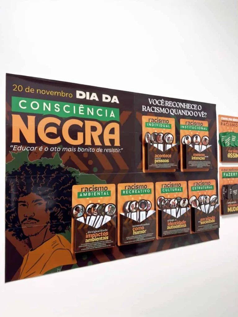 Painel Interativo Antirracista com Caixas Informativas — foto 8