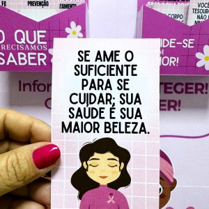 Painel Outubro Rosa - Toque de Cuidado