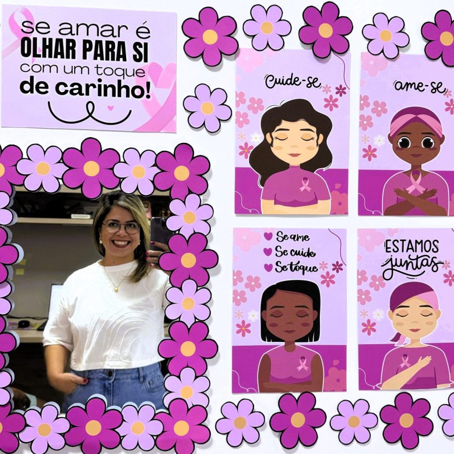 Painel Outubro Rosa - Toque de Cuidado - Outubro Rosa - Pedagogia de Ideias Painel Outubro Rosa - Toque de Cuidado - Outubro Rosa