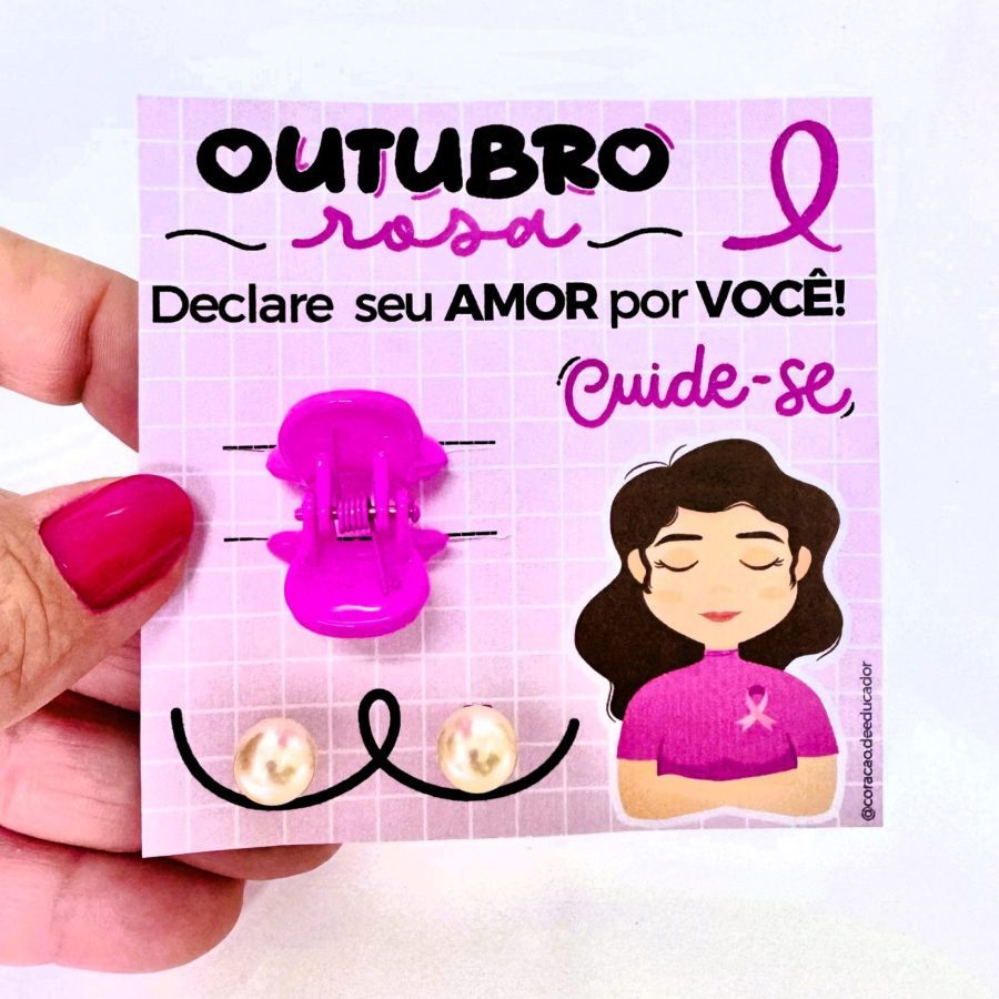 Painel Outubro Rosa - Toque de Cuidado - Outubro Rosa - Pedagogia de Ideias Painel Outubro Rosa - Toque de Cuidado - Outubro Rosa
