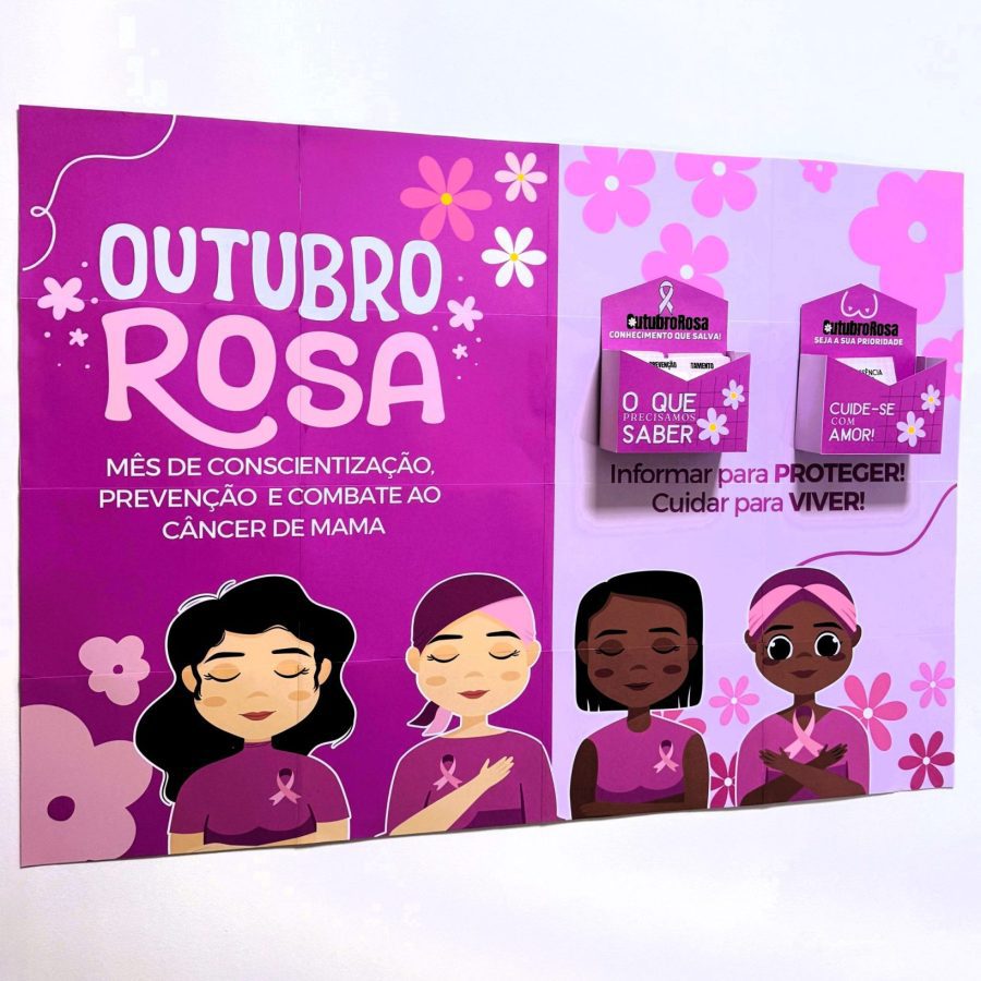 Painel Outubro Rosa - Toque de Cuidado - Outubro Rosa - Pedagogia de Ideias Painel Outubro Rosa - Toque de Cuidado - Outubro Rosa