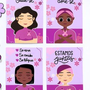 Painel Outubro Rosa - Toque de Cuidado - Outubro Rosa - Pedagogia de Ideias Painel Outubro Rosa - Toque de Cuidado - Outubro Rosa