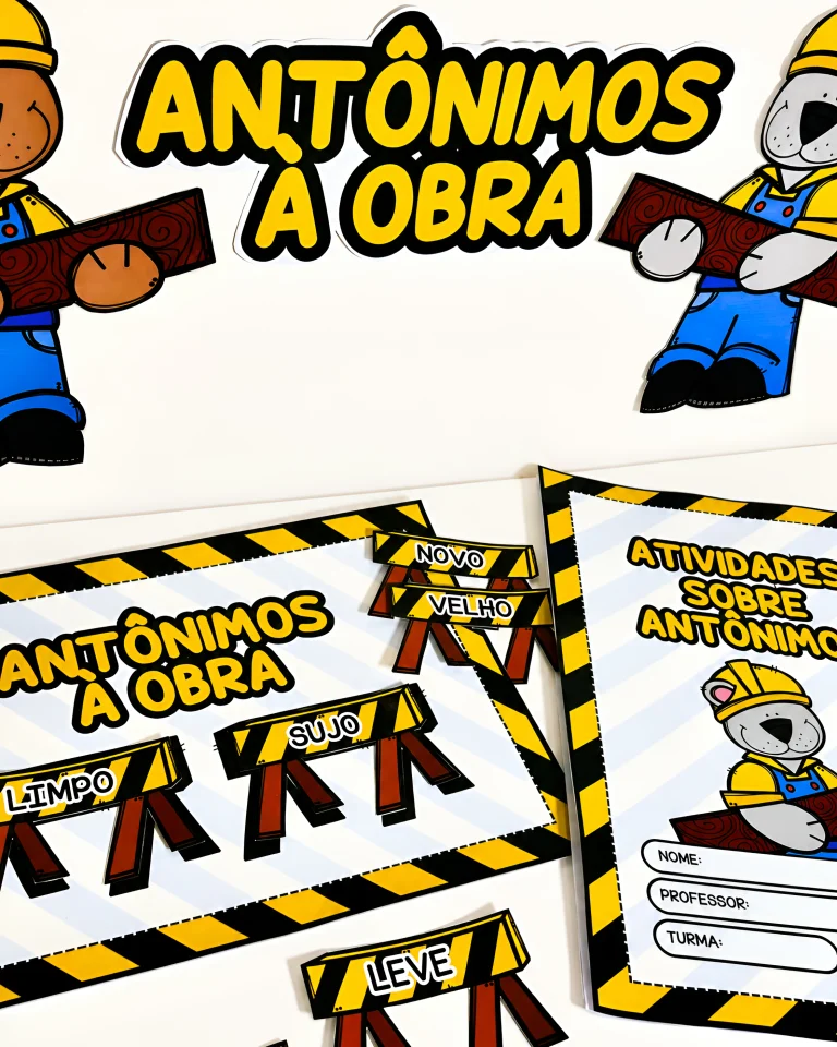Jogo Antônimos à Obra com 36 Fichas — foto 4