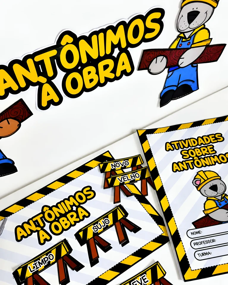 Jogo Antônimos à Obra com 36 Fichas — foto 6