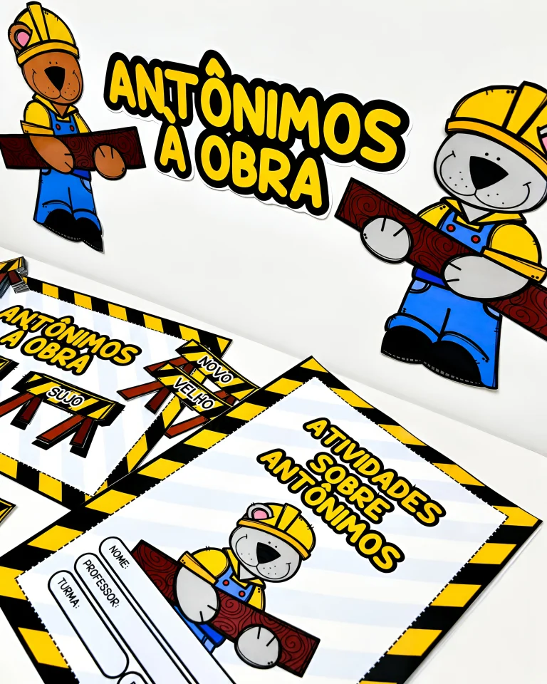 Jogo Antônimos à Obra com 36 Fichas — foto 3