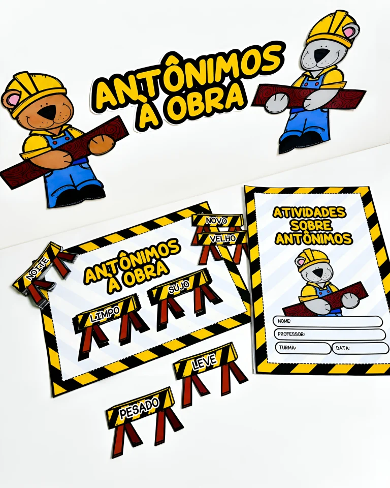 Jogo Antônimos à Obra com 36 Fichas — foto 5