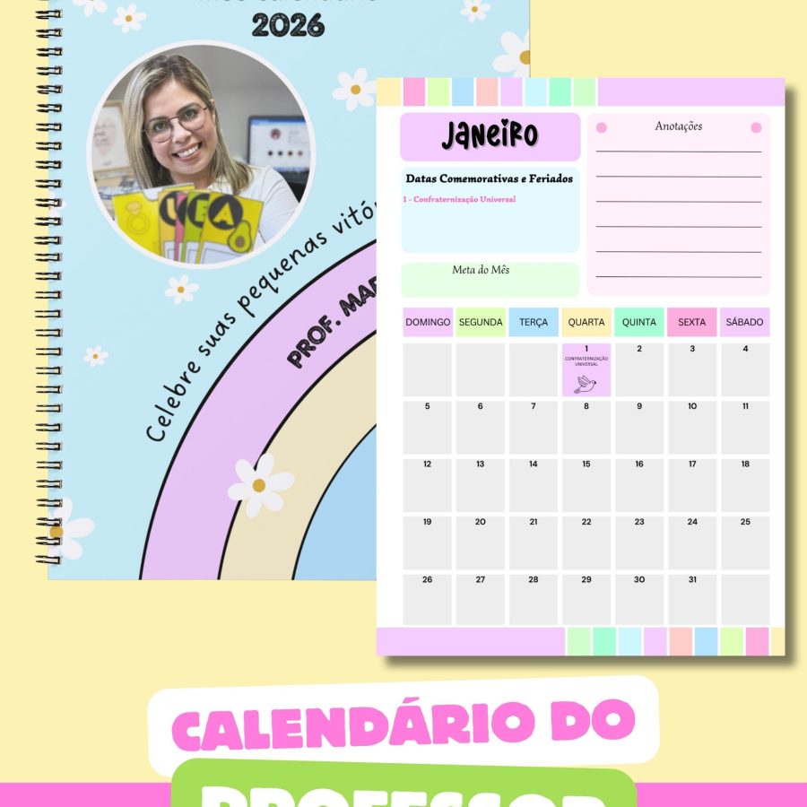 Calendário do Professor - Organização e Planejamento - Pedagogia de Ideias Calendário do Professor - Organização e Planejamento