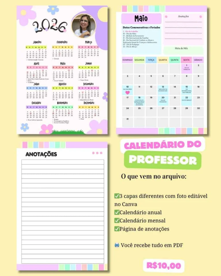 Calendário do Professor para 2026 — foto 3