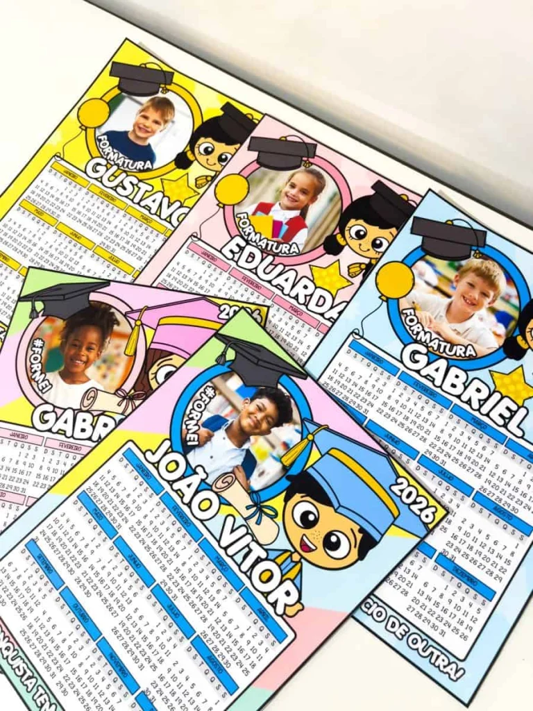 Calendários Editáveis de Formatura no Canva — foto 3