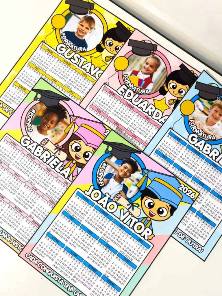 Calendários Editáveis de Formatura no Canva — foto 4