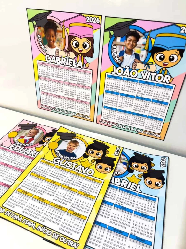 Calendários Editáveis de Formatura no Canva — foto 5
