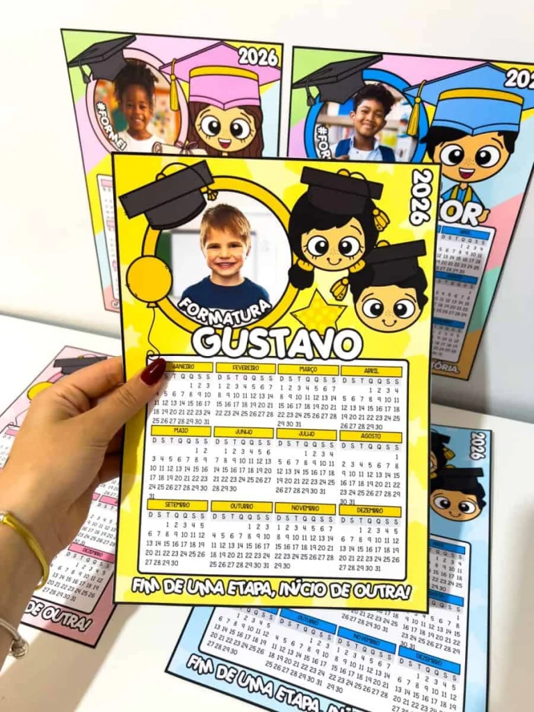 Calendários Editáveis de Formatura no Canva — foto 6