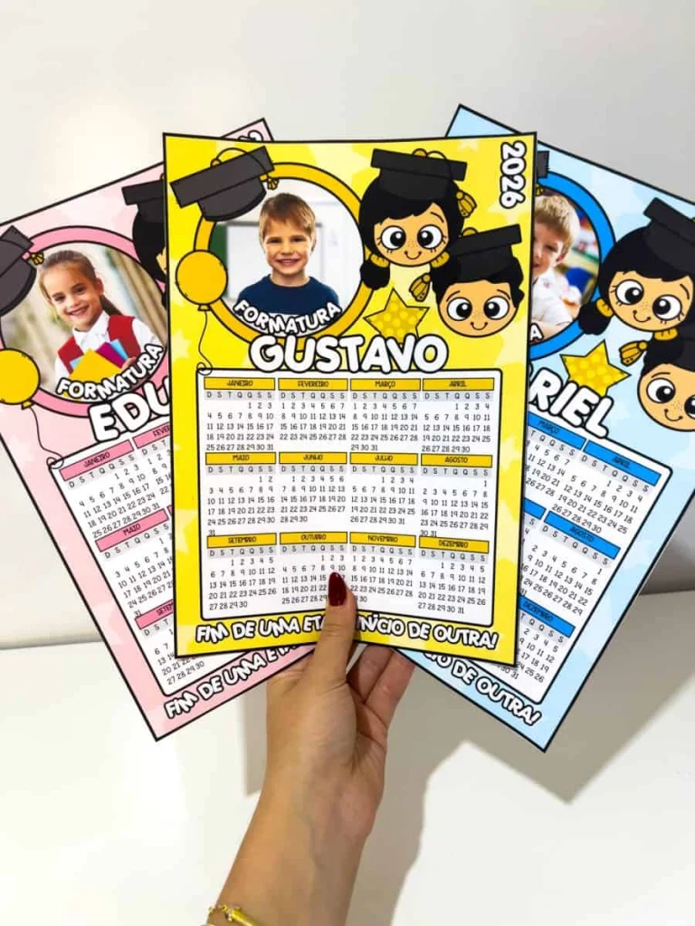 Calendários Editáveis de Formatura no Canva — foto 7